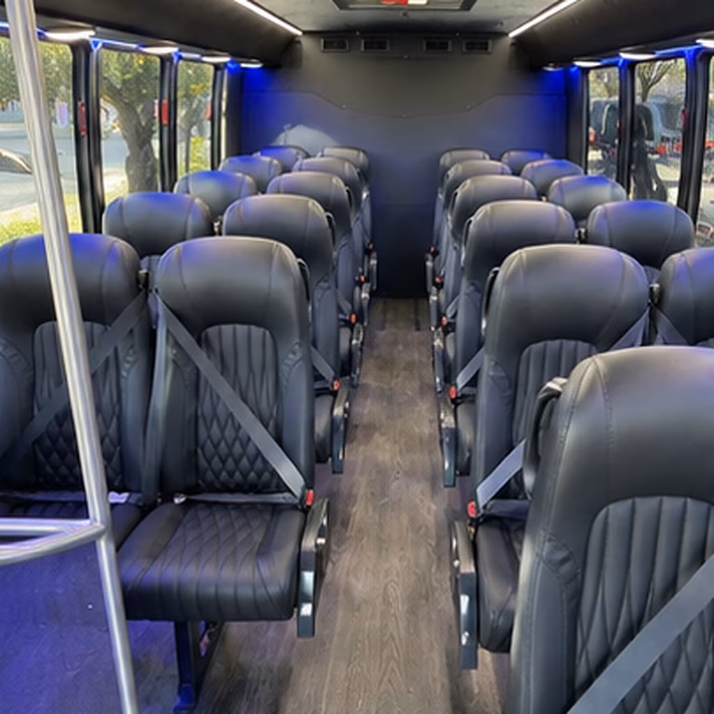 lakeville 35 passenger minibus inside