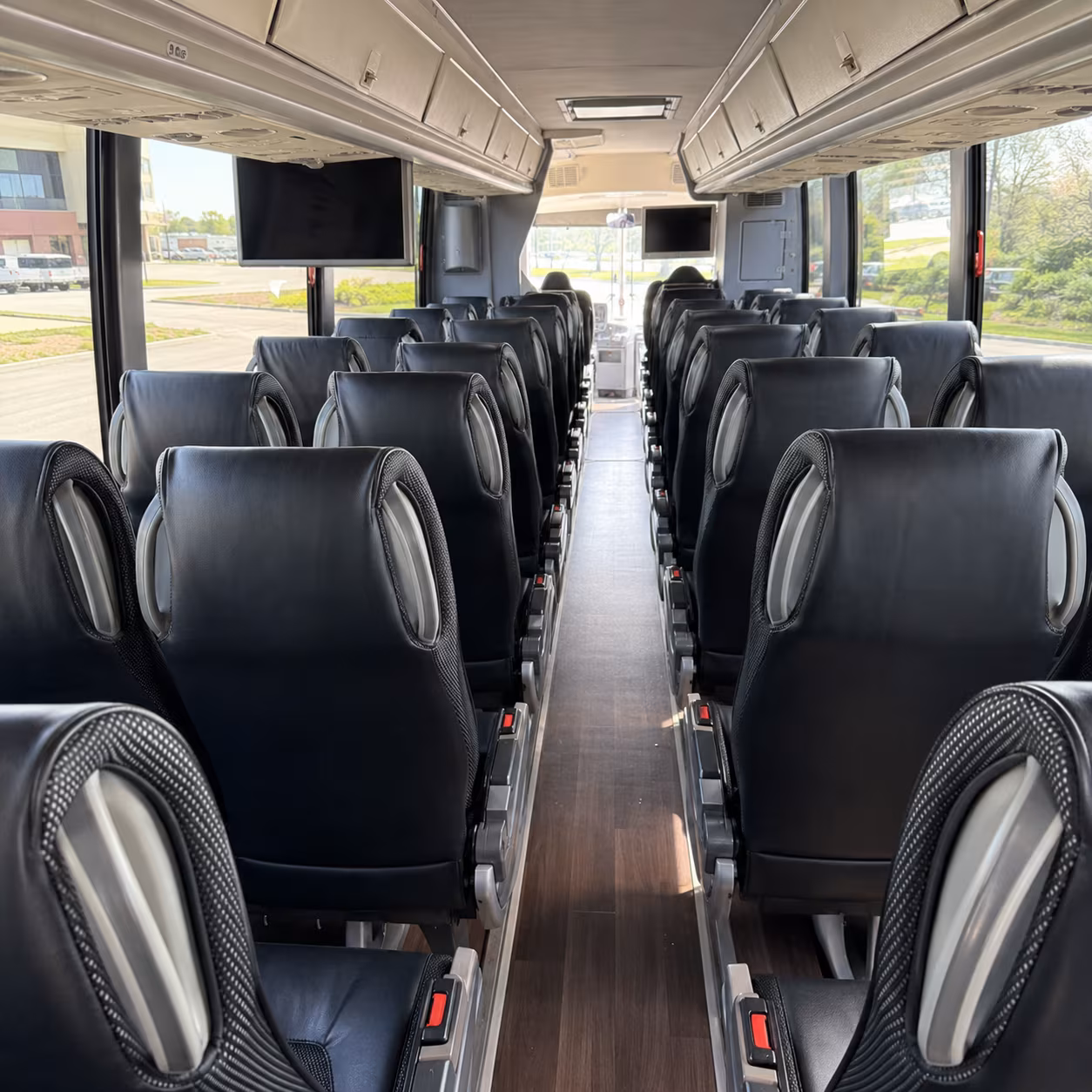 lakeville 56 passenger charter bus interior