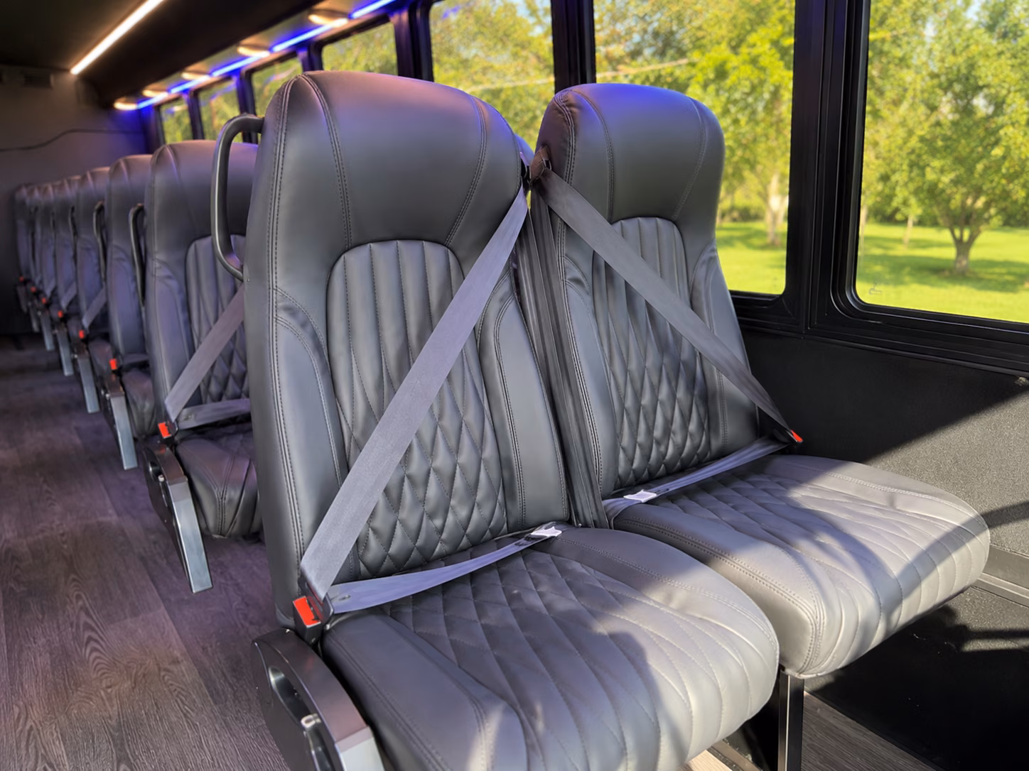 lakeville school event transportation onboard seating