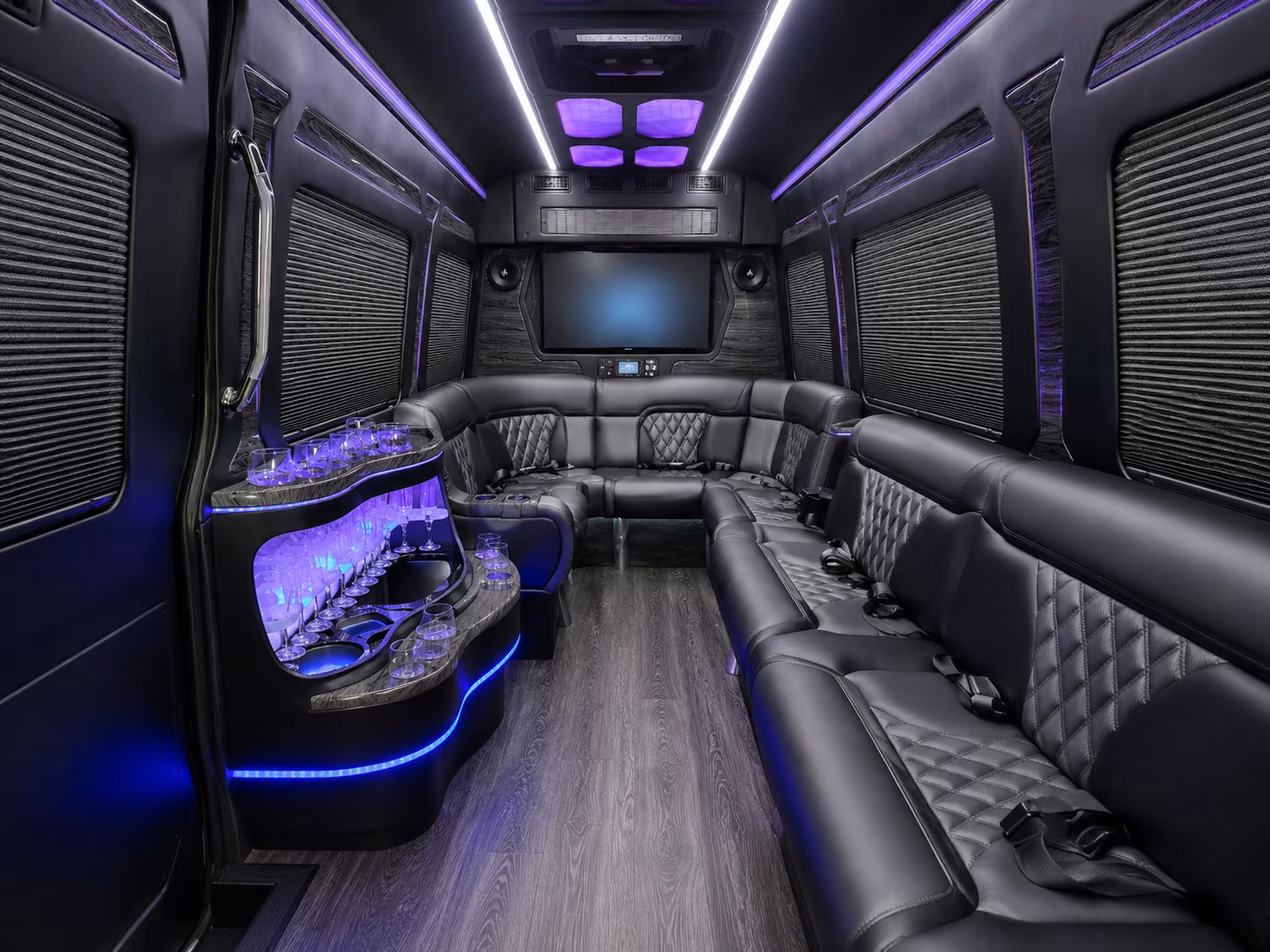 lakeville sprinter limousine inside