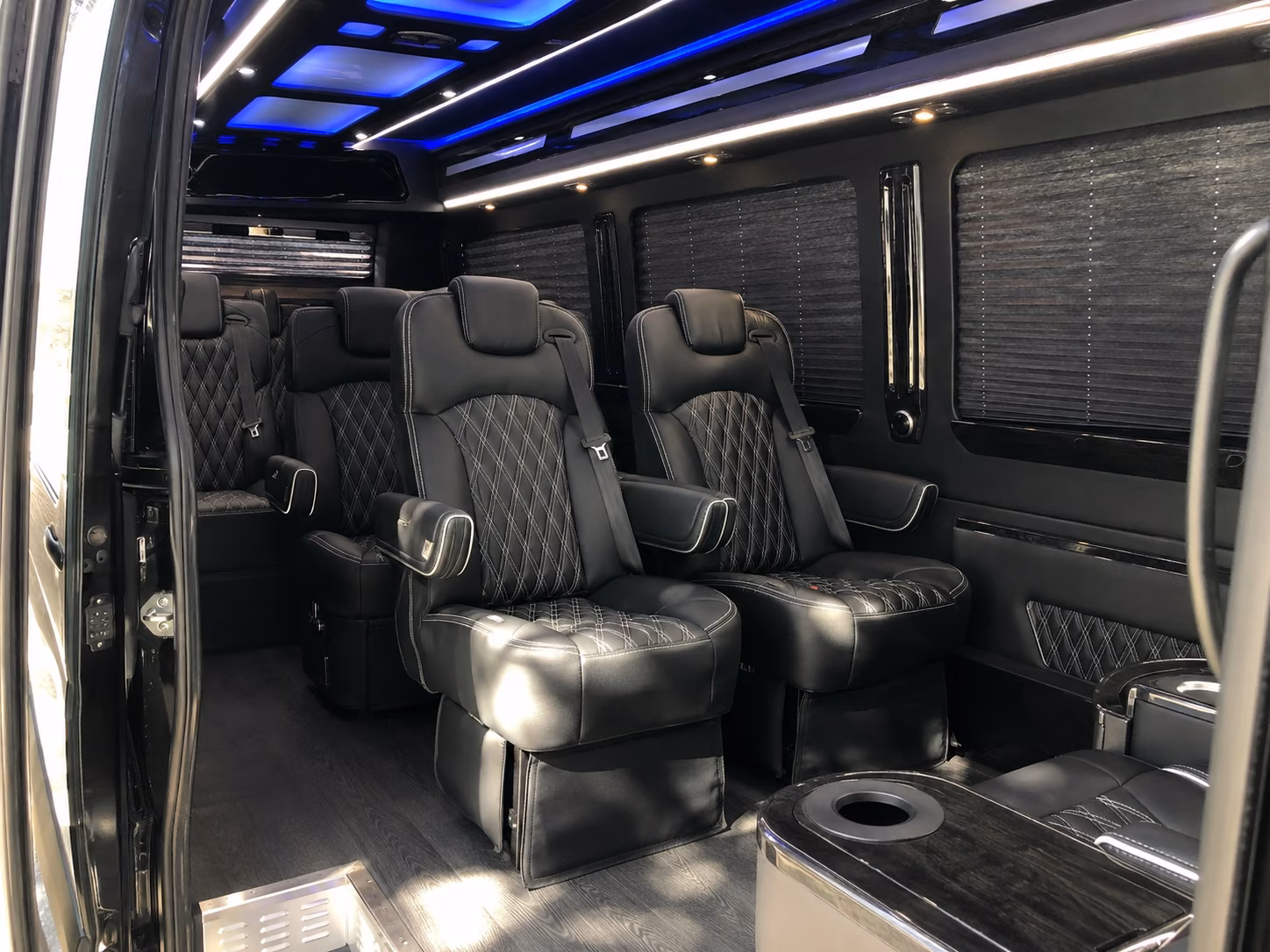 lakeville sprinter van with driver inside