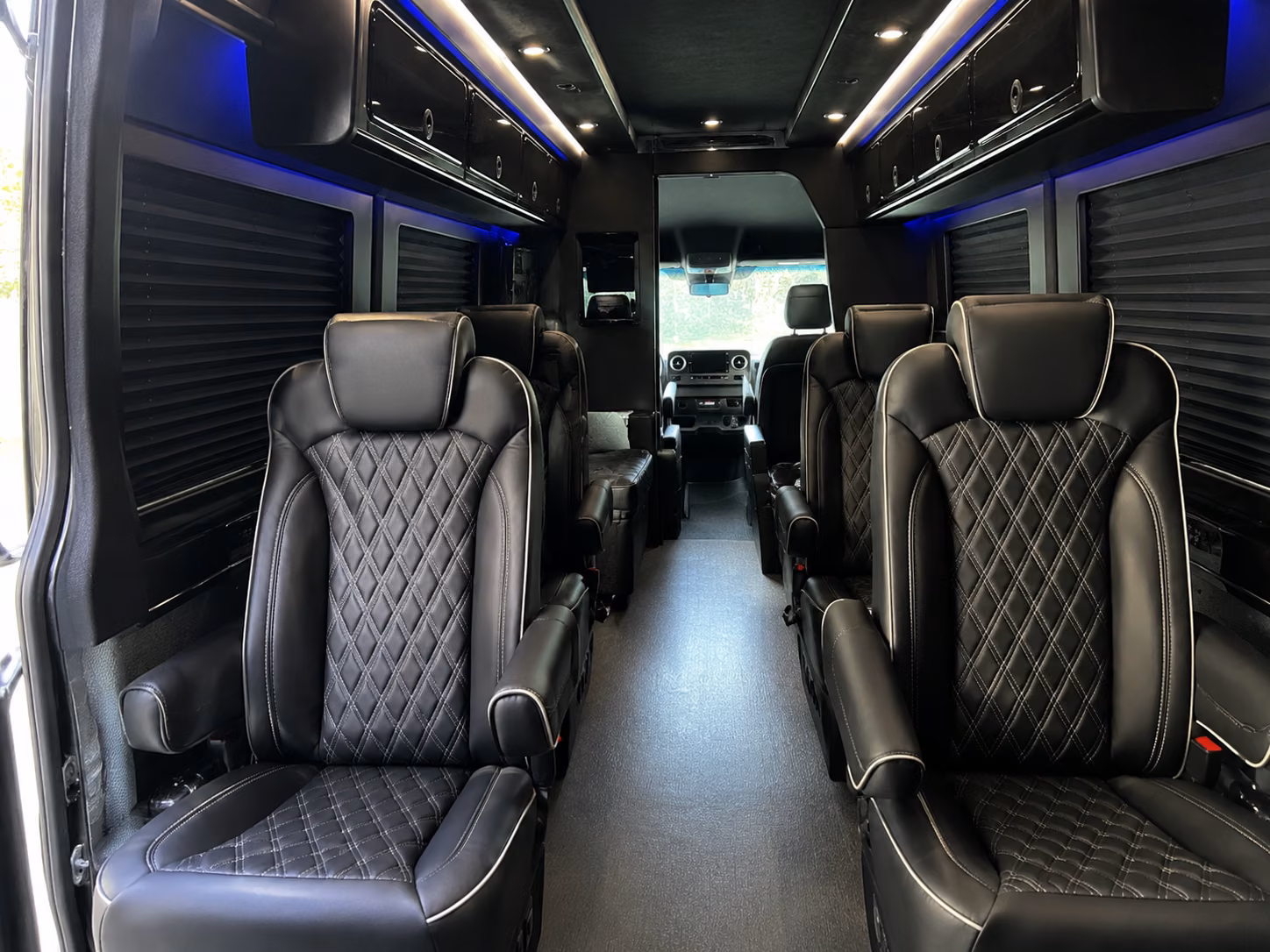 lakeville sprinter van with driver interior